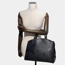 Pre Owned Louis Vuitton Grand Palais MM Noir Monogram Empreinte Leather Bag