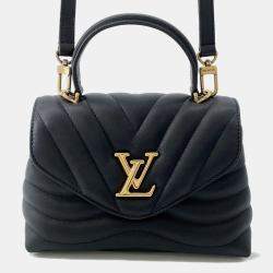 Pre Owned Louis Vuitton Hold Me Noir Leather Bag
