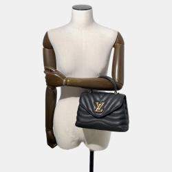 Pre Owned Louis Vuitton Hold Me Noir Leather Bag