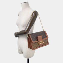 Pre Owned Louis Vuitton Dauphine Brown Monogram Reverse Canvas Bag