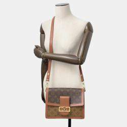 Pre Owned Louis Vuitton Dauphine Brown Monogram Reverse Canvas Bag