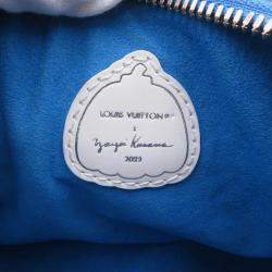 Pre Owned Louis Vuitton Lvxyk Speedy Bandouliere Blue Monogram Empreinte Leather Size 20
