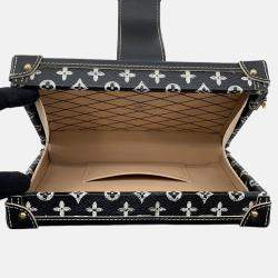 Pre Owned Louis Vuitton Monogram Catogram Petite Malle Noir Monogram