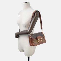 Pre Owned Louis Vuitton Dauphine Noir Monogram Monogram Reverse Canvas Size Mini