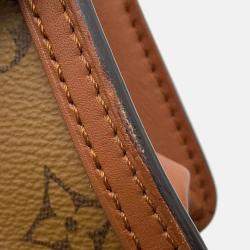 Pre Owned Louis Vuitton Dauphine Noir Monogram Monogram Reverse Canvas Size Mini