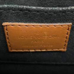 Pre Owned Louis Vuitton Dauphine Noir Monogram Monogram Reverse Canvas Size Mini