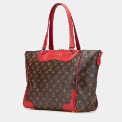 Pre Owned Louis Vuitton Brown Red Monogram Estrela MM