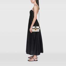 Pre Owned Louis Vuitton Black/White Epi Trunk Clutch