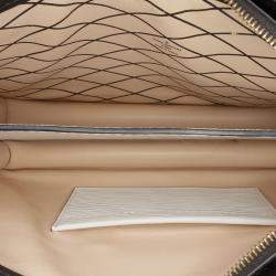 Pre Owned Louis Vuitton Black/White Epi Trunk Clutch