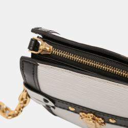 Pre Owned Louis Vuitton Black/White Epi Trunk Clutch