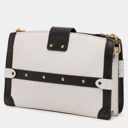 Pre Owned Louis Vuitton Black/White Epi Trunk Clutch