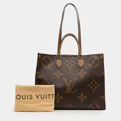 Pre Owned Louis Vuitton Brown Monogram Reverse Giant OnTheGo GM