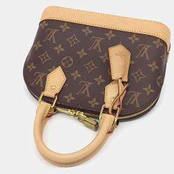 Pre Owned Louis Vuitton Brown PVC Monogram Alma BB