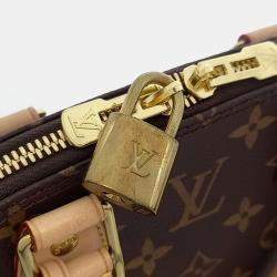 Pre Owned Louis Vuitton Brown PVC Monogram Alma BB