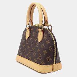 Pre Owned Louis Vuitton Brown PVC Monogram Alma BB