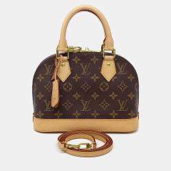 Pre Owned Louis Vuitton Brown PVC Monogram Alma BB