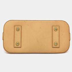 Pre Owned Louis Vuitton Brown PVC Monogram Alma BB
