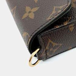 Pre Owned Louis Vuitton Brown PVC Felicie Strap & Go