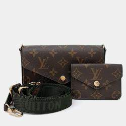 Pre Owned Louis Vuitton Brown PVC Felicie Strap & Go