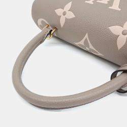 Pre Owned Louis Vuitton Beige Leather Empreinte Madeleine MM