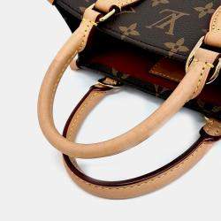 Pre Owned Louis Vuitton Brown Coated Canvas Monogram Sac Pla BB