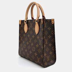 Pre Owned Louis Vuitton Brown Coated Canvas Monogram Sac Pla BB