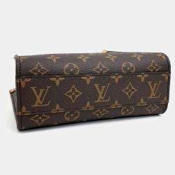 Pre Owned Louis Vuitton Brown Coated Canvas Monogram Sac Pla BB