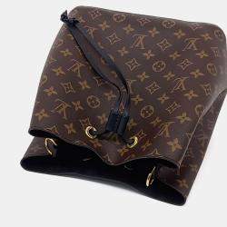 Pre Owned Louis Vuitton Brown Coated Canvas Monogram Neonoe MM