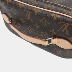 Pre Owned Louis Vuitton Brown Coated Canvas Monogram Nice BB