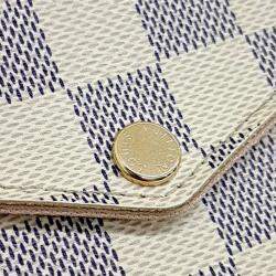 Pre Owned Louis Vuitton Beige/Blue Coated Canvas Pochette Felicie
