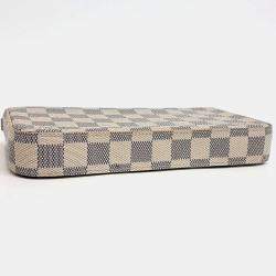 Pre Owned Louis Vuitton Beige/Blue Coated Canvas Pochette Felicie