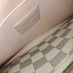 Pre Owned Louis Vuitton Beige/Blue Coated Canvas Pochette Felicie