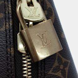 Pre Owned Louis Vuitton Brown Coated Canvas Monogram Alma BB