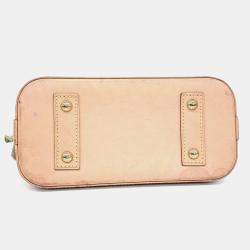 Pre Owned Louis Vuitton Brown Coated Canvas Monogram Alma BB