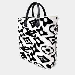 Pre Owned Louis Vuitton Black/White Canvas X Urs Fischer Tote Bag