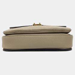 Pre Owned Louis Vuitton Beige Leather Empreinte Pochette Metis