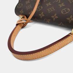Pre Owned Louis Vuitton Brown PVC Cluny MM