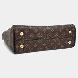 Pre Owned Louis Vuitton Brown PVC Cluny MM