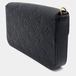 Pre Owned Louis Vuitton Black Leather Empreinte Pochette Felicie