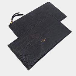 Pre Owned Louis Vuitton Black Leather Empreinte Pochette Felicie
