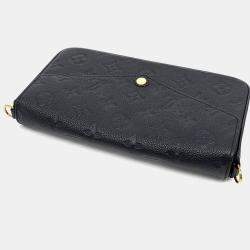 Pre Owned Louis Vuitton Black Leather Empreinte Pochette Felicie