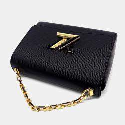 Pre Owned Louis Vuitton Black Leather Epi Twist MM