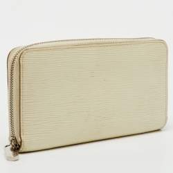 Pre Owned Louis Vuitton Ivorie Epi Leather Zippy Wallet