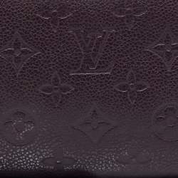 Pre Owned Louis Vuitton Aube Monogram Empreinte Leather Zippy Wallet