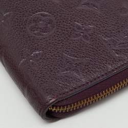 Pre Owned Louis Vuitton Aube Monogram Empreinte Leather Zippy Wallet