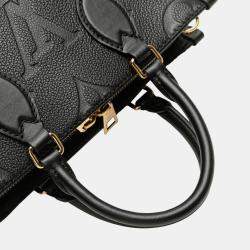 Pre Owned Louis Vuitton Black Monogram Giant Empreinte OnTheGo East West