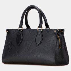 Pre Owned Louis Vuitton Black Monogram Giant Empreinte OnTheGo East West