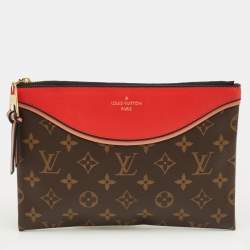 Pre Owned Louis Vuitton Cerise Monogram Canvas and Leather Tuileries Pochette