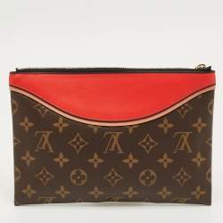 Pre Owned Louis Vuitton Cerise Monogram Canvas and Leather Tuileries Pochette