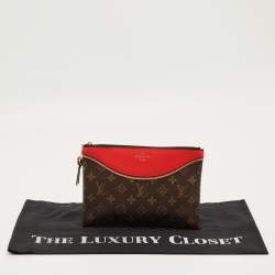 Pre Owned Louis Vuitton Cerise Monogram Canvas and Leather Tuileries Pochette